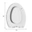 Siège de toilette allongé à fermeture rapide