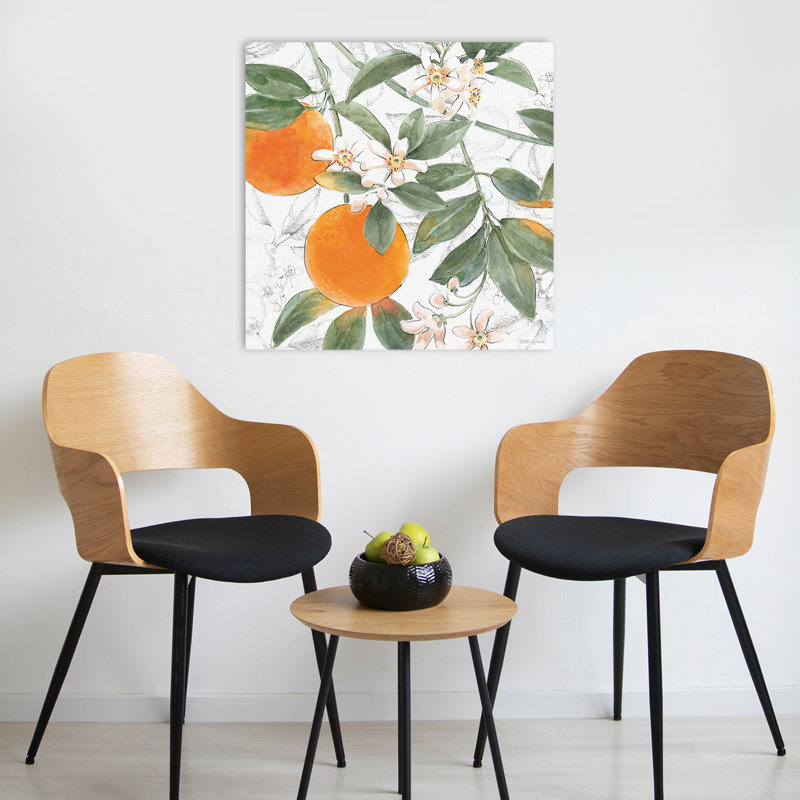 Citrus Wings Vii, art contemporain, H 24 po x l 24 po
