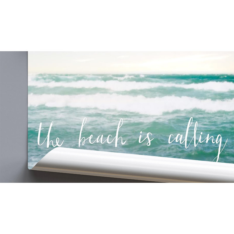 Achetez de l'art pour une affiche sous licence officielle 24 po x 24 po The Beach Is Calling - impression sur demande - papier pour affiche - prêt à encadrer