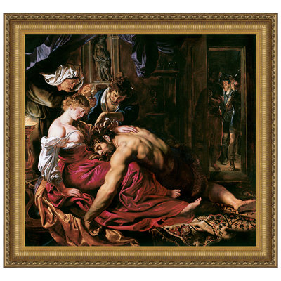 Samson and Delilah, 1610 by Peter Paul Rubens Framed Painting Print