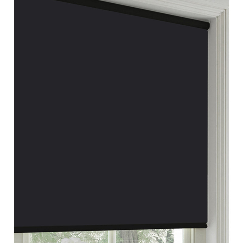 Rideaux occultant sans cordon, Noir, L 24 po x L 77 po
