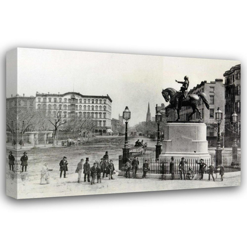New York, Union Square - 1870, H 16 po x l 24 po