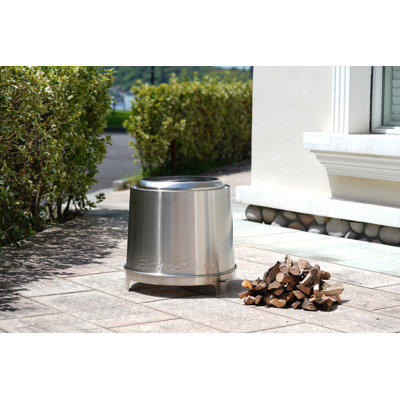  5,9 po Foyer de table extérieur en acier inoxydable brossé