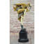 Sculpture en bronze, accents dorés, danseuse Art déco d'Ankara par J.R Colinet