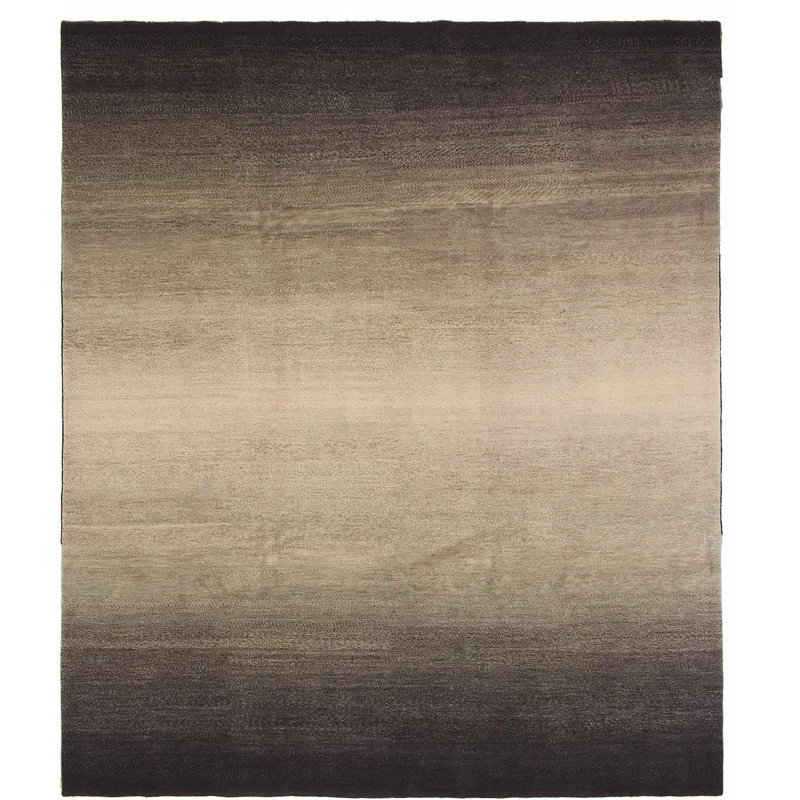 Twilight Wool Ombre Area Rug in Black/Gray/Neutral