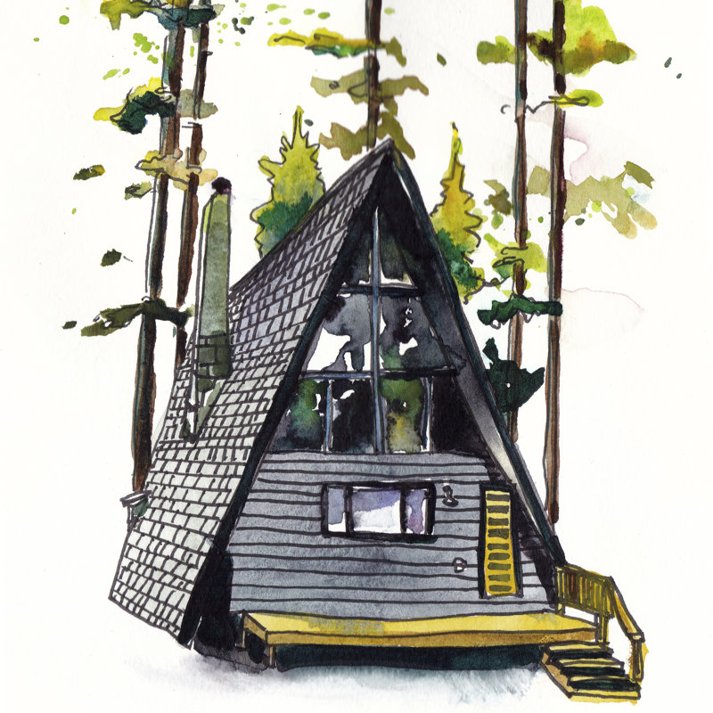 Rad Cabin II, H 12 po x l 12 po