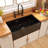 Donnice 33'' L Undermount Single Bowl Concrete Kitchen Sink