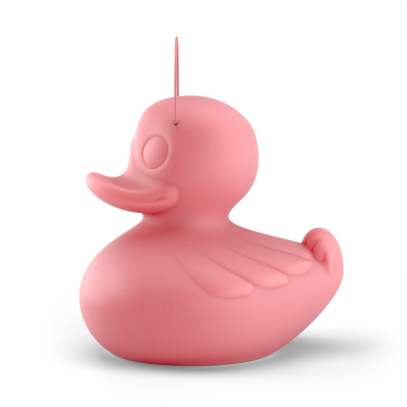 The Duck Duck Lamp XL rose, H 20,08 po x l 17,32 po x P 20,86 po , Rose