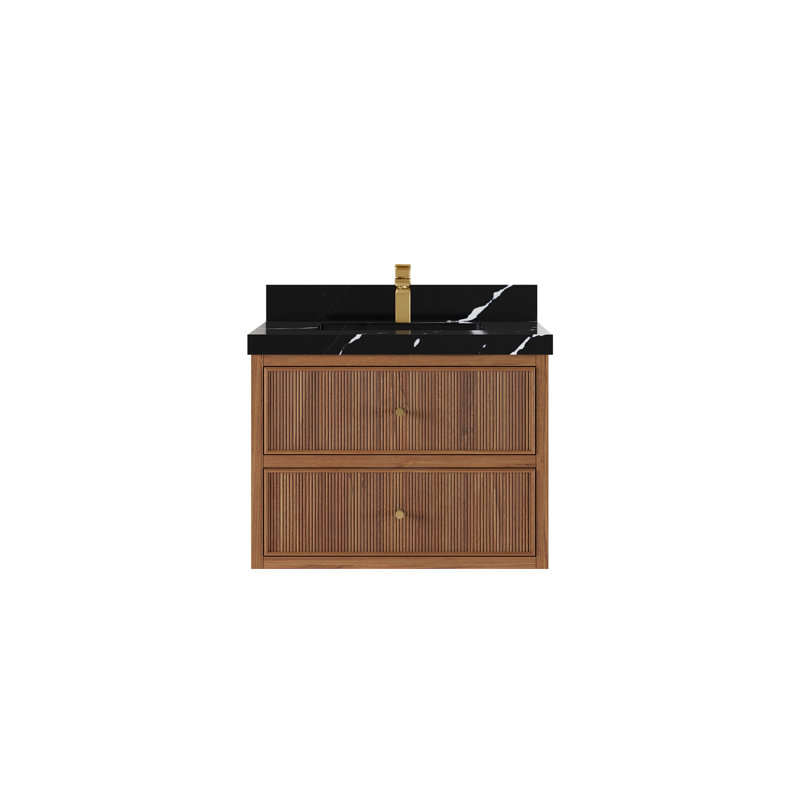 Ensemble de meuble-lavabo simple 30 po Sonoma, Noir Calacatta