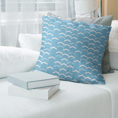 Rhonda Cheval Lined Chevrons Throw Pillow Cover