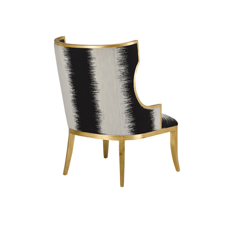 Garson 31.5" Wide Polyester Wingback Chair
