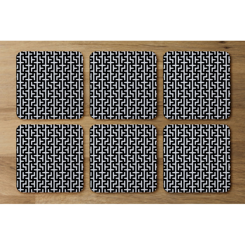 Square 6 Piece Coaster Set