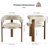 Adwin  2 - Person Dining Table Sets With 47.24" Round Table & 2 Boucle Upholstered Arm Chairs-891724268-891724270