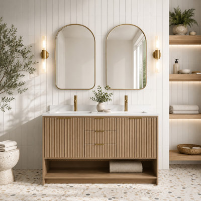 Meuble-lavabo double 55 po 