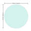 Plateau de table rond en verre trempé transparent 36 po - 1/2 po d'épaisseur avec bord poli biseauté