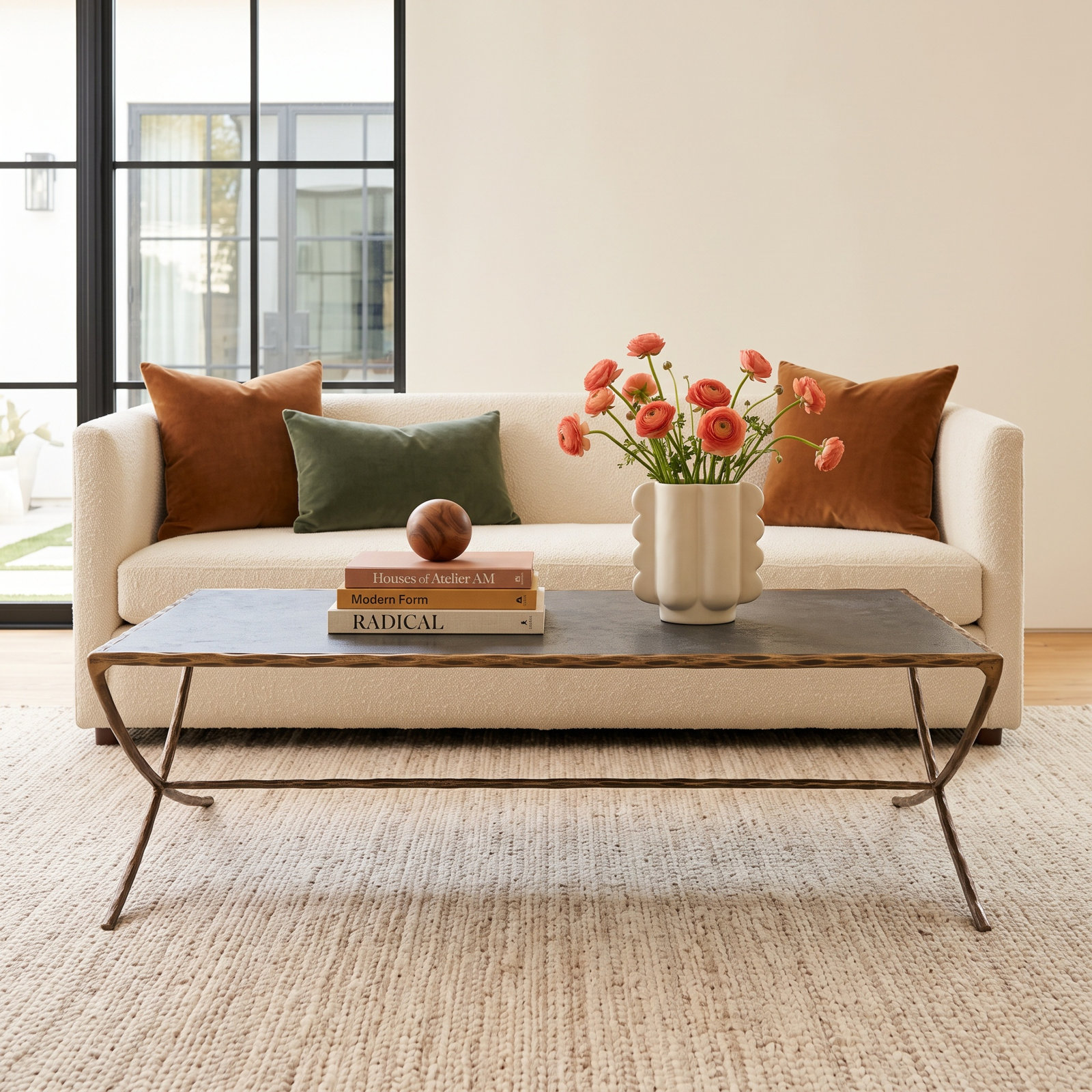 Evelynn 48 " Genuine Marble Coffee Table