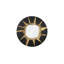 Circular Cracked Mirror, Black & Gold