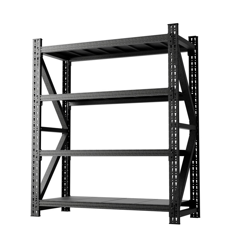 Support de rangement réglable en métal robuste pour entrepôt 4000lbs 69h x 59w 23.6d avec 4 tablettes verticales