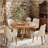 47 Inch Wood Dining Table Round Dining Table (Just 1Pcs Dining Table)-1880456932