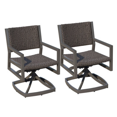 Swivel Patio Dining Armchair