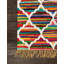 Tapis abstrait fait à la main en coton multicolore - rouge-69592718