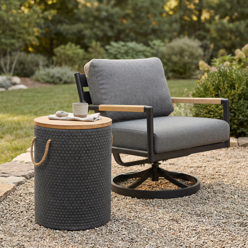 Table d'appoint Beban naturelle et noire