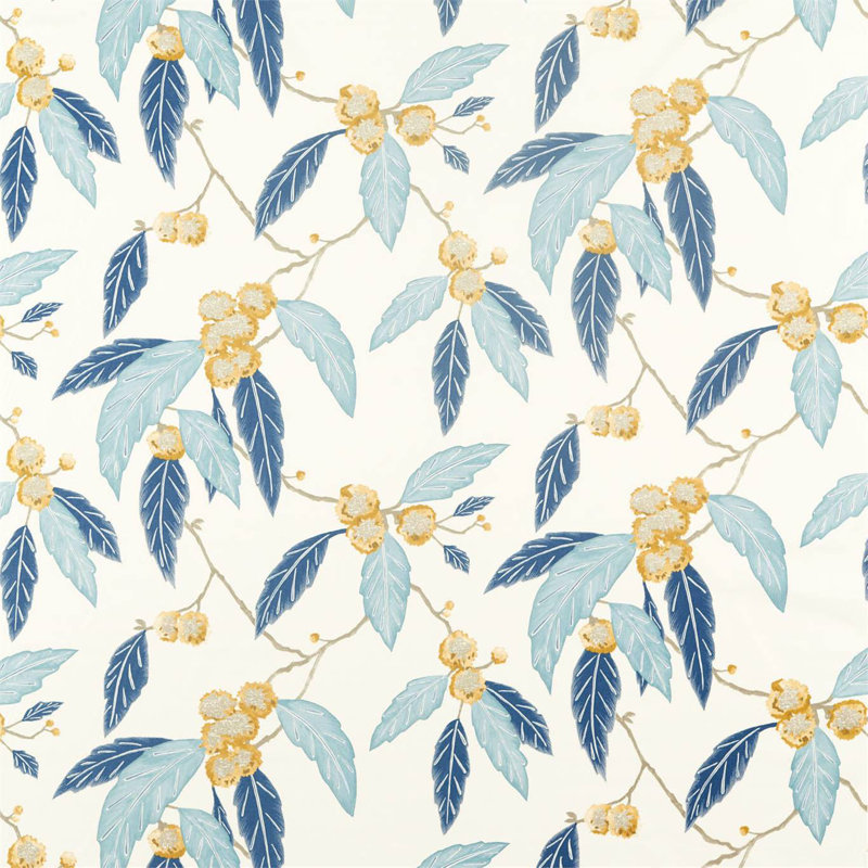 Coppice Fabric, Sarffron/Cobalt