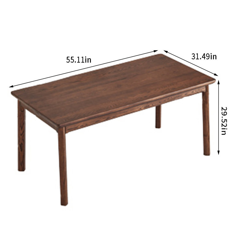 Table de salle à manger rectangulaire L 55,11 po x l 31,49 po Jolee