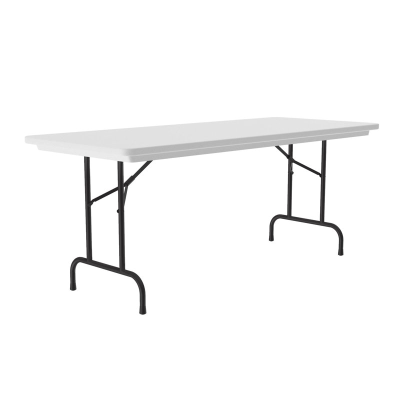 Table pliante rectangulaire en plastique, Granite, H 29 po x L 96 po x l 30 po