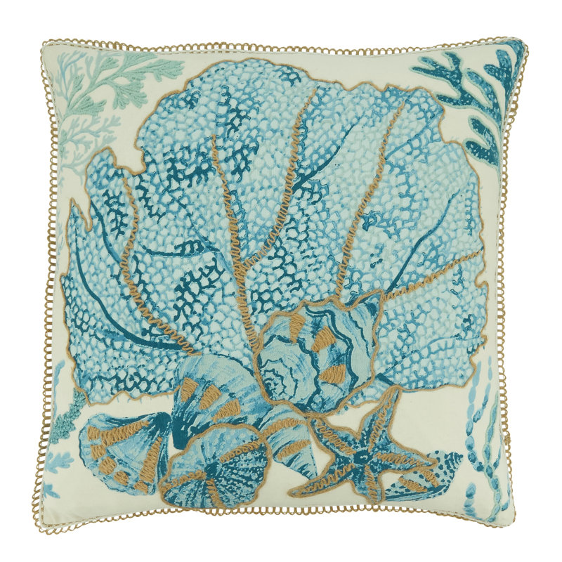 100% Cotton Throw Square Pillow Cover & Insert, Pillow Cover Only - No Insert
