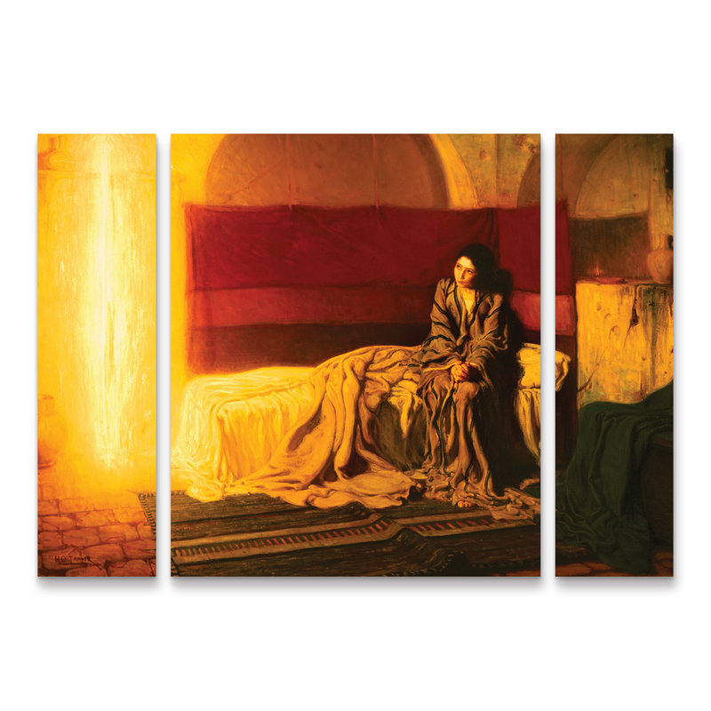Ensemble de 3 panneaux d'art Henry Ossawa Tanner, H 30 po x l 41 po x P 2 po