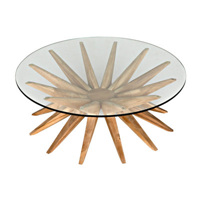 Waldo Glass Top Single Coffee Table