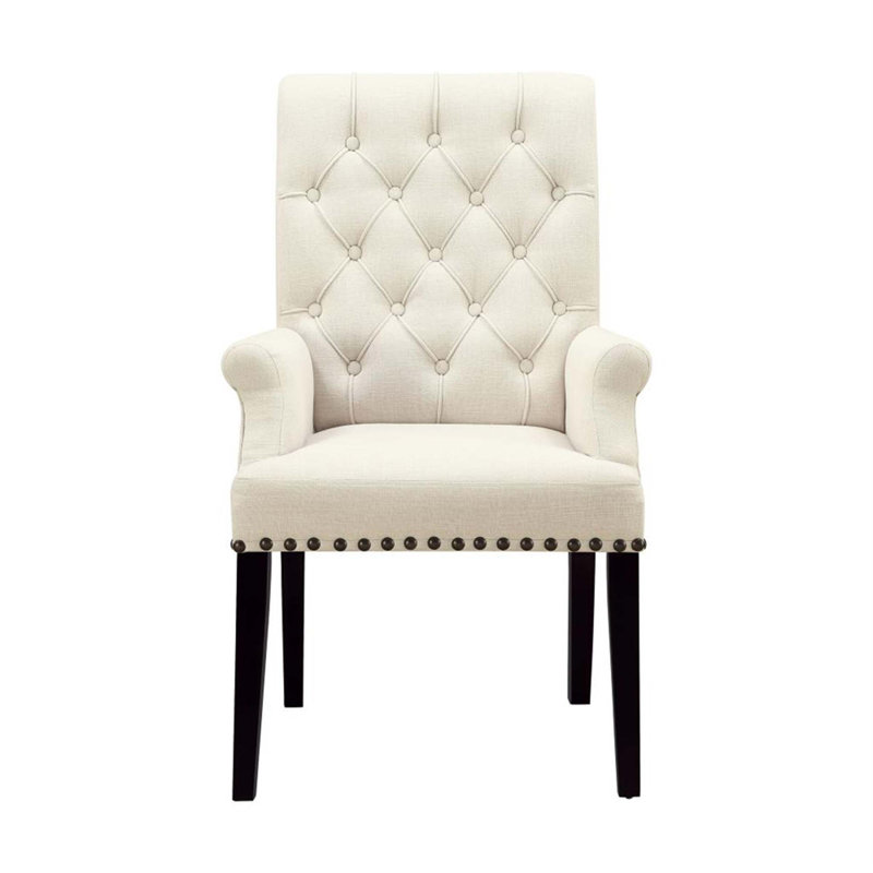Fauteuil rembourré en tissu