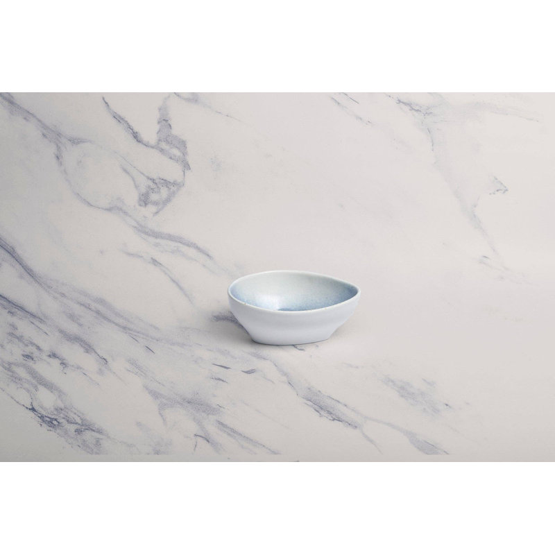 Bol en porcelaine LIR Premium | Bol triangulaire | Va au micro-ondes et au lave-vaisselle, 5,51x4,09x2,2 po