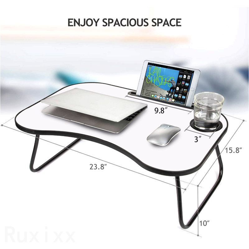 Bureau d'ordinateur portable, White/Black