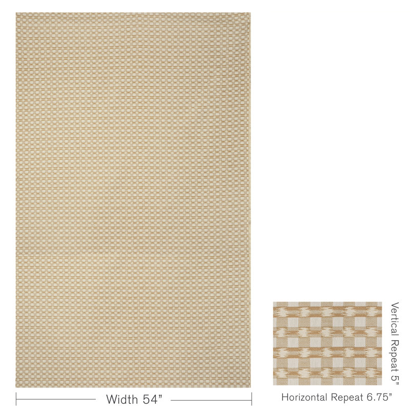 Granville Weaves Fabric, Beige/White