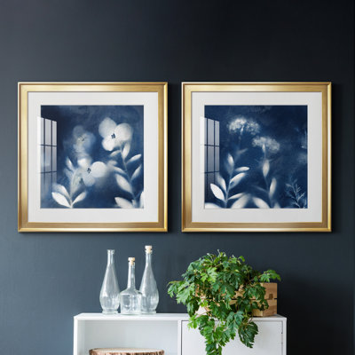 " Nature's Indigo I " 2 - Pieces