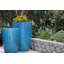 Grand pot de fleurs extérieur rond en céramique émaillée Le Beau (ensemble de 2)-45584235
