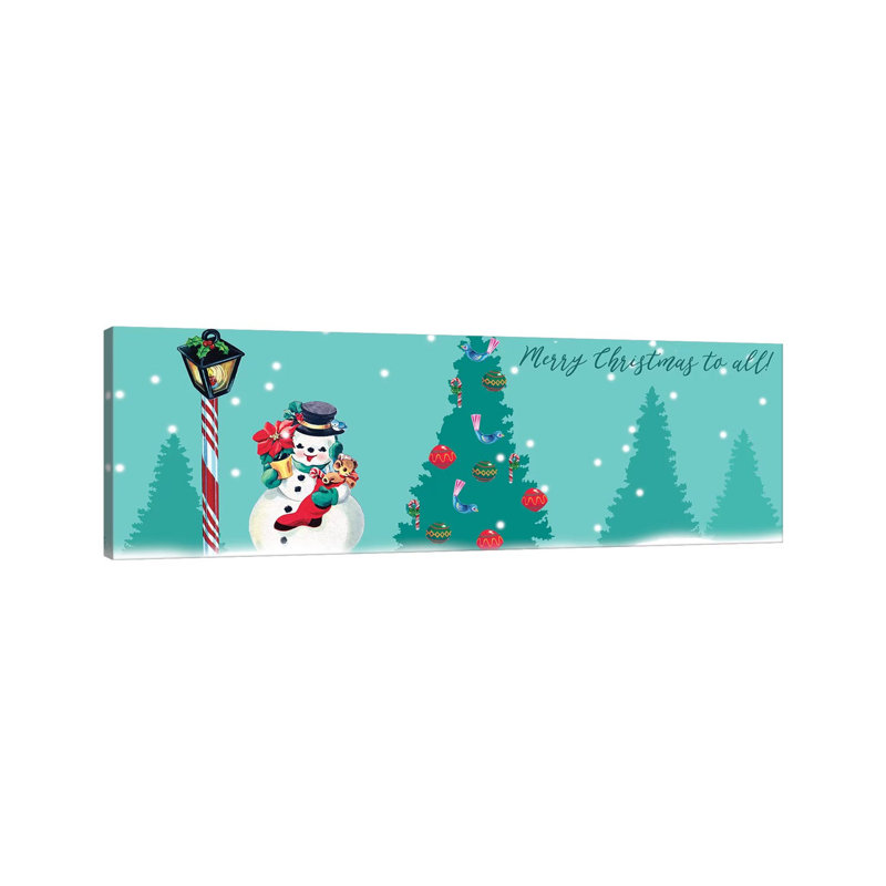 1955 Christmas Collection D by Alicia Ludwig - Wrapped Canvas Panoramic Print, 152.4cm H x 50.8cm W x 1.905cm D
