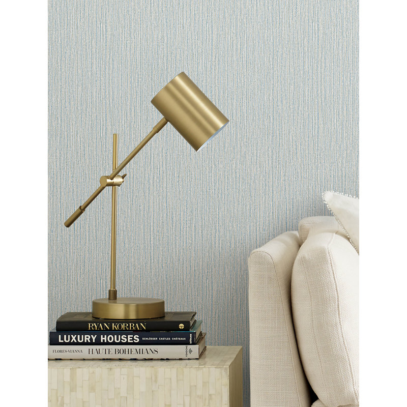 Rouleau de papier peint L 33 pi x l 20,9 po Avinveer, Bleu clair