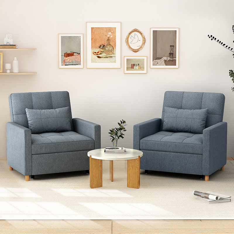 Upholstered Accent Chair, Dark Grey