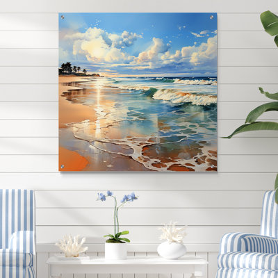 Mojica - art mural acrylique plage côtière