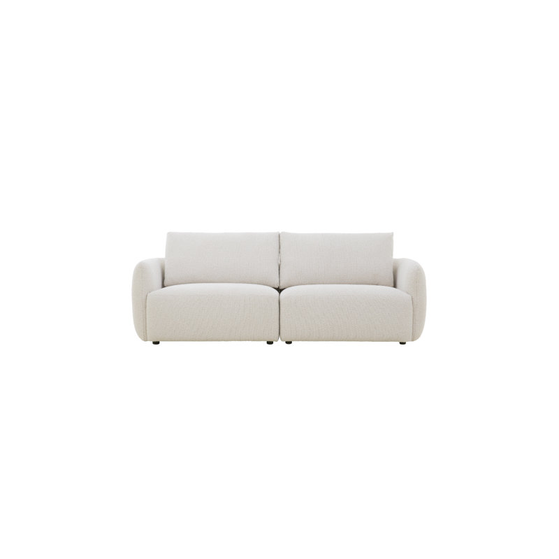 Naydia Sofa & Chaise, Beige Boucle