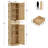 Rattan Storage Cabinet With Adjustable Shelves