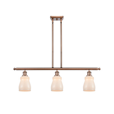 Luminaire suspendu linéaire à 3 lumières pour îlot de cuisine Mccarver