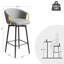 Ensemble de 2 tabourets de bar modernes et pivotants modernes au design simple pour bars et restaurants-800753142-800753144-800753145