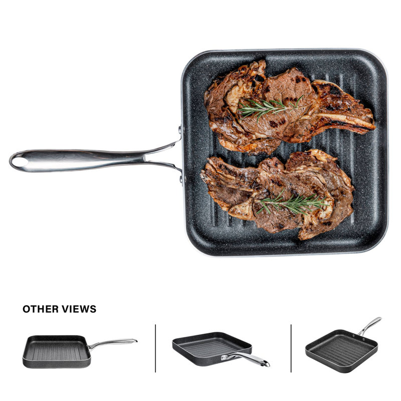 Granite Stone 10.25" Nonstick Square Grill Pan