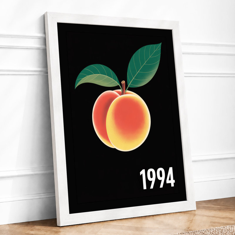 Luminous Peach Modern - Print, A4 - 29.7 x 21.0 cm, White