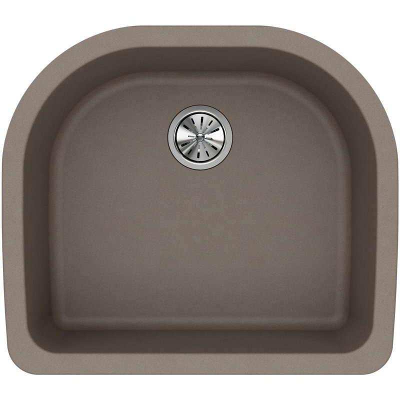 Quartz Classic 25" L x 22" W Undermount Kitchen Sink, Greige