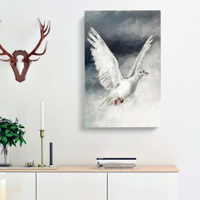 Flying Dove - Wrapped Canvas Painting